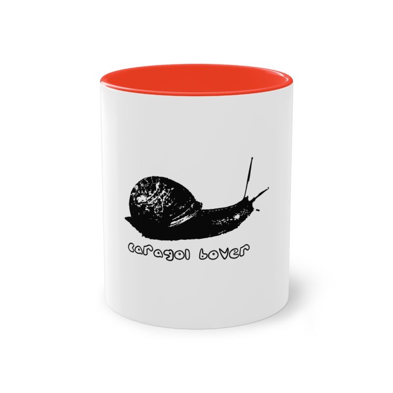 Taza bicolor - Rojo - Camiseta Caragol Bover Cans