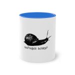Taza bicolor - Azul Cambridge - Camiseta Caragol Bover Cans