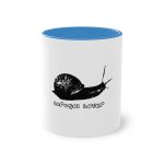 Taza bicolor - Azul claro - Camiseta Caragol Bover Cans