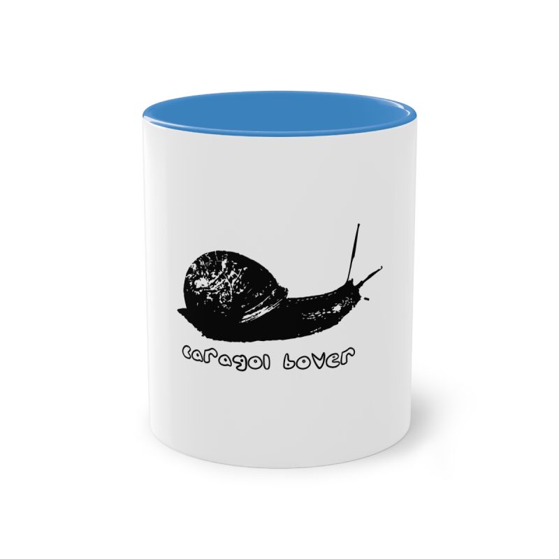 Taza bicolor - Azul claro - Camiseta Caragol Bover Cans