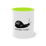 Taza bicolor - Verde claro - Camiseta Caragol Bover Cans