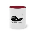 Taza bicolor - Granate - Camiseta Caragol Bover Cans