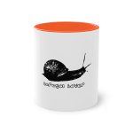 Taza bicolor - Naranja - Camiseta Caragol Bover Cans