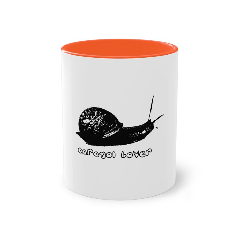 Taza bicolor - Naranja - Camiseta Caragol Bover Cans