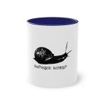 Taza bicolor - Azul oscuro - Camiseta Caragol Bover Cans