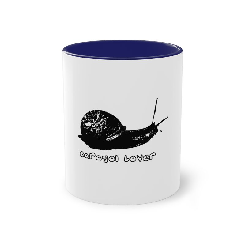 Taza bicolor - Azul oscuro - Camiseta Caragol Bover Cans