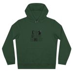 Sudadera con capucha King - Verde botella - Camiseta «Ets un bon borinot»