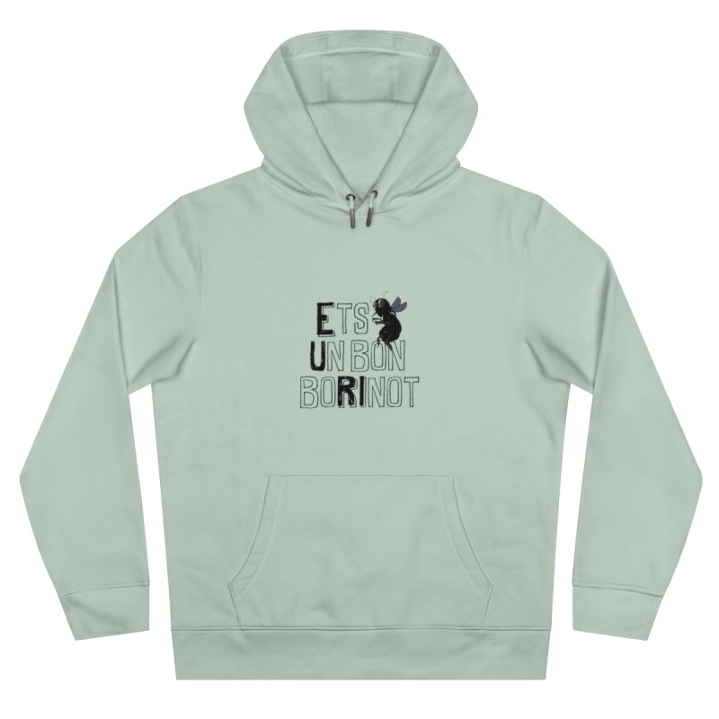 Sudadera con capucha King - Verde agua - Camiseta «Ets un bon borinot»