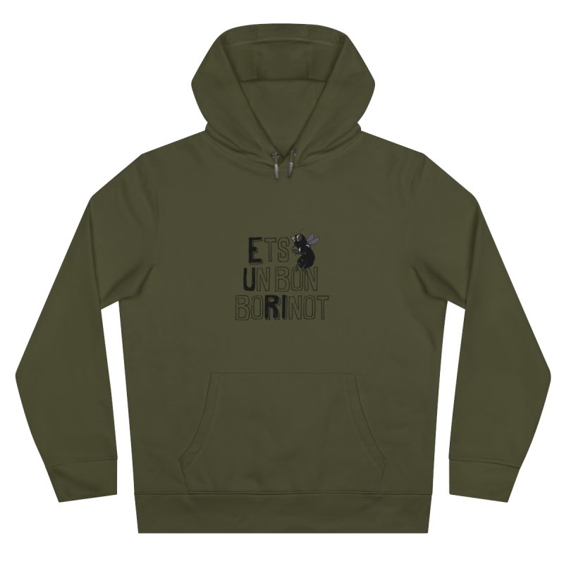 Sudadera con capucha King - Caqui - Camiseta «Ets un bon borinot»