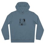 Sudadera con capucha King - Azul nordico - Camiseta «Ets un bon borinot»