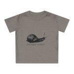 Camiseta de bebe - Gris jaspeado melange - Camiseta Caragol Bover Cans