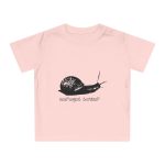 Camiseta de bebe - Rosa empolvado - Camiseta Caragol Bover Cans