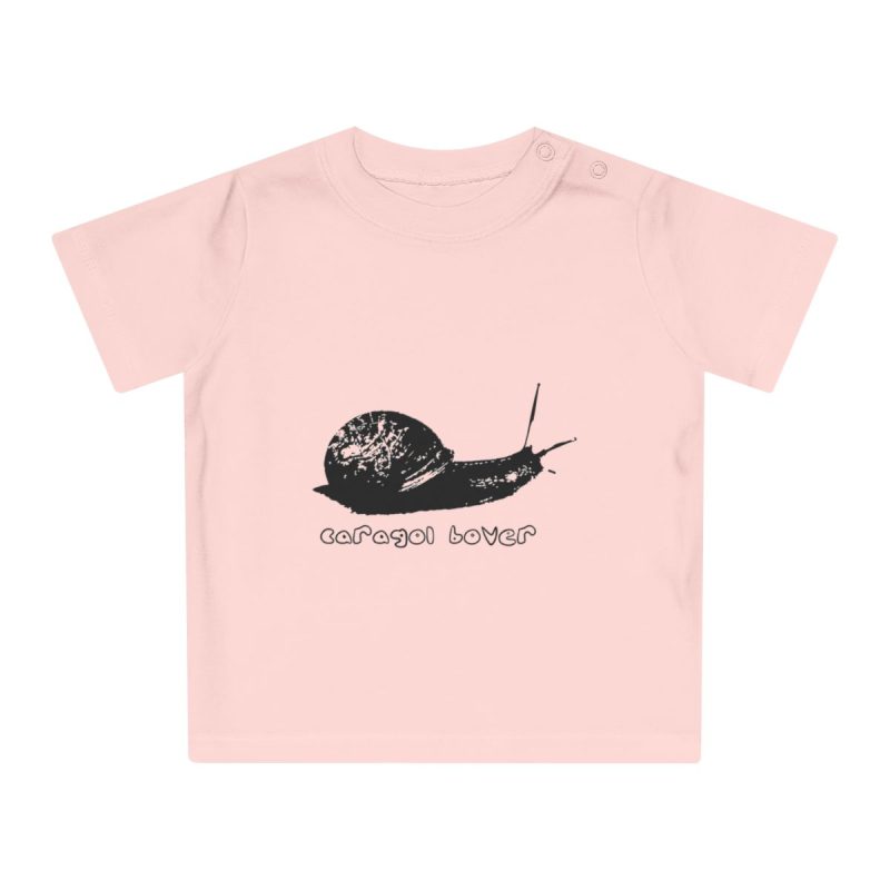 Camiseta de bebe - Rosa empolvado - Camiseta Caragol Bover Cans