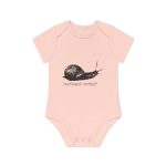 Body bebe manga corta organico - Rosa empolvado - Camiseta Caragol Bover Cans Body bebe manga corta organico - Rosa empolvado - Camiseta Caragol Bover Cans