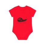 Body bebe manga corta organico - Rojo - Camiseta Caragol Bover Cans Body bebe manga corta organico - Rojo - Camiseta Caragol Bover Cans