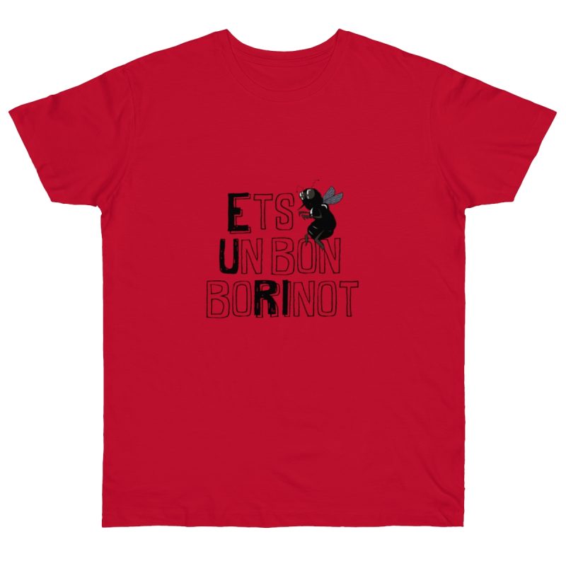 Camiseta punto liso - Rojo profundo - Camiseta «Ets un bon borinot»
