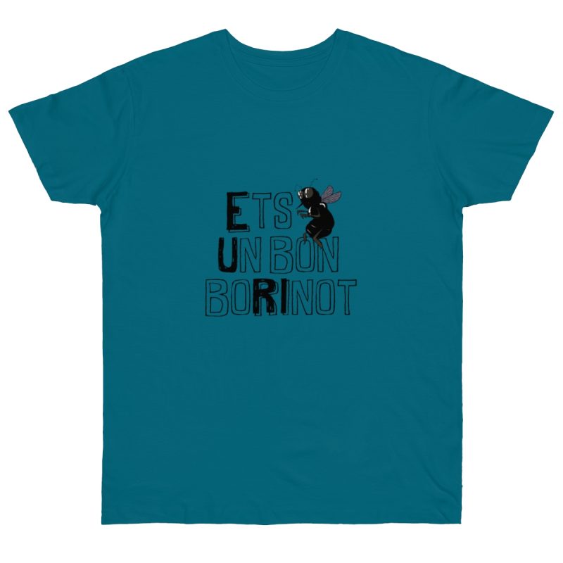 Camiseta punto liso - Azul diva - Camiseta «Ets un bon borinot»
