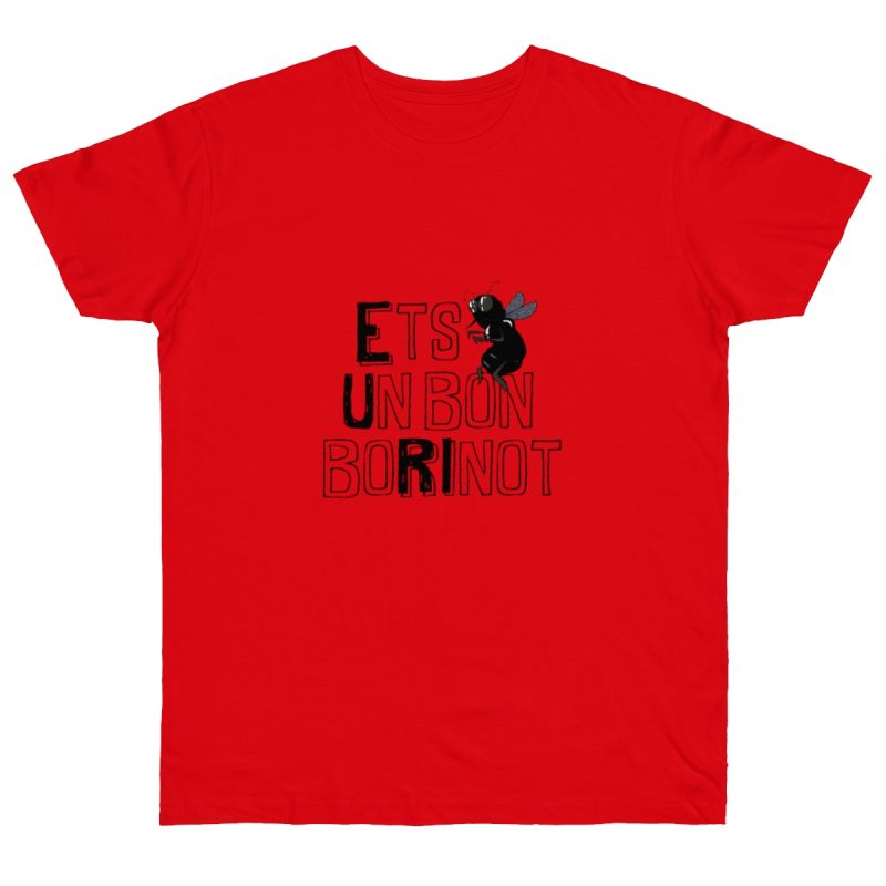 Camiseta punto liso - Rojo fuego - Camiseta «Ets un bon borinot»