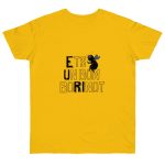 Camiseta punto liso - Amarillo dorado - Camiseta «Ets un bon borinot»