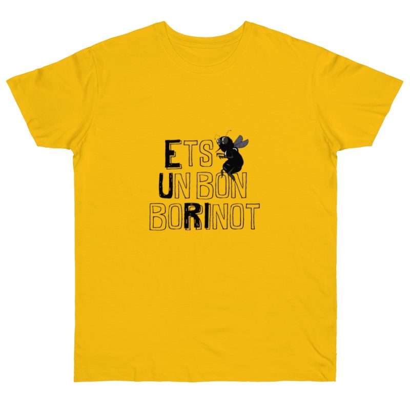Camiseta punto liso - Amarillo dorado - Camiseta «Ets un bon borinot»