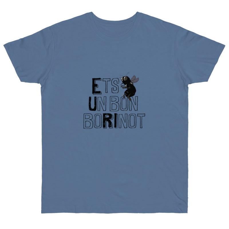 Camiseta punto liso - Azul vaquero - Camiseta «Ets un bon borinot»