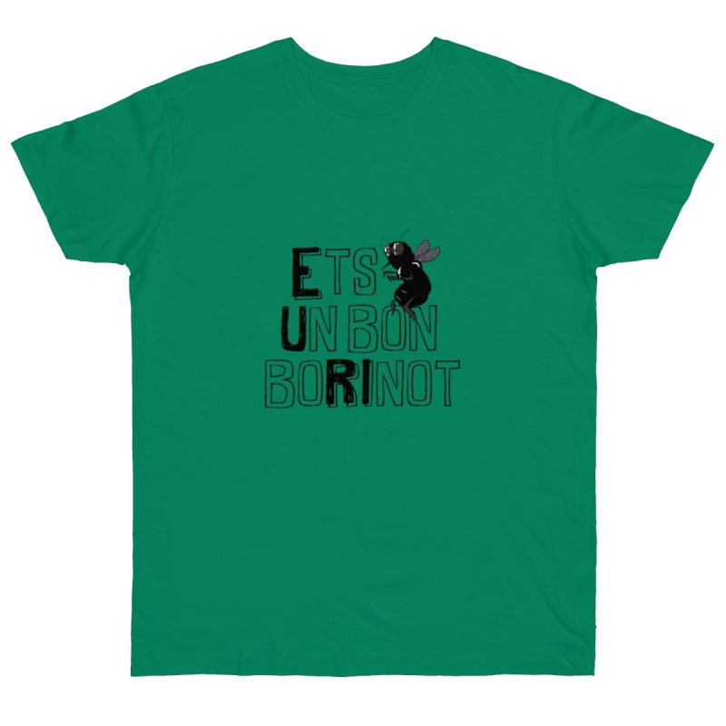 Camiseta punto liso - Verde Kelly - Camiseta «Ets un bon borinot»