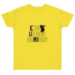 Camiseta punto liso - Amarillo solar - Camiseta «Ets un bon borinot»
