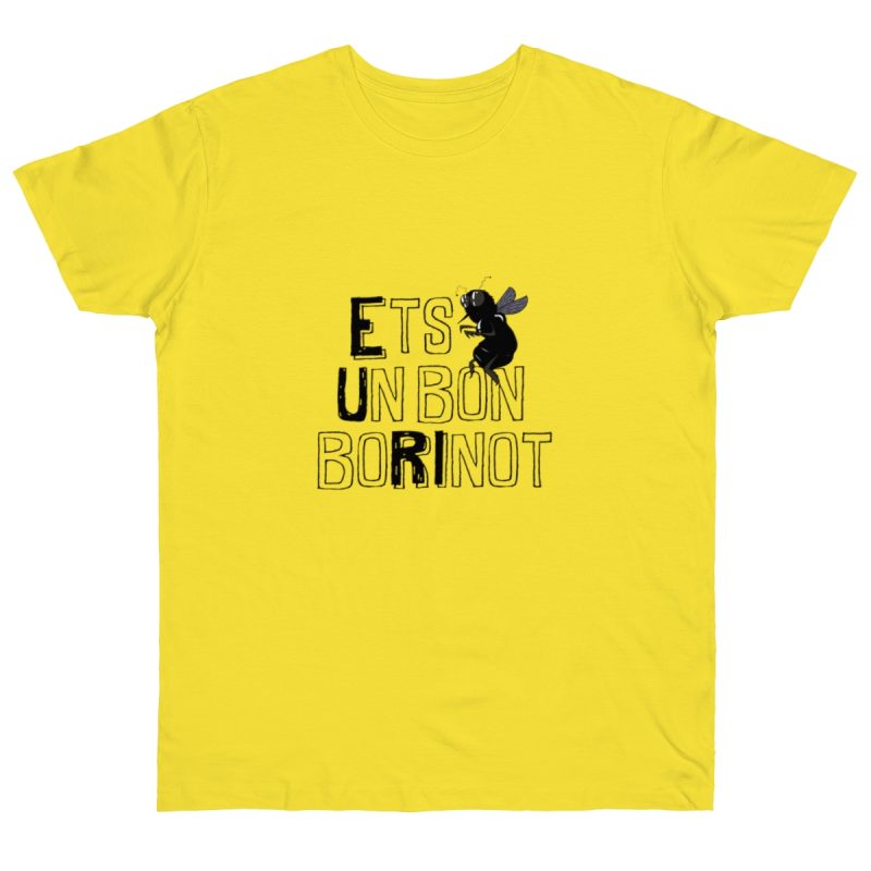 Camiseta punto liso - Amarillo solar - Camiseta «Ets un bon borinot»