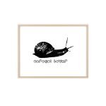 Poster con marco de madera - Marco de madera natural - Camiseta Caragol Bover Cans
