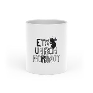 Taza con asa de corazon - Blanco - Camiseta «Ets un bon borinot»