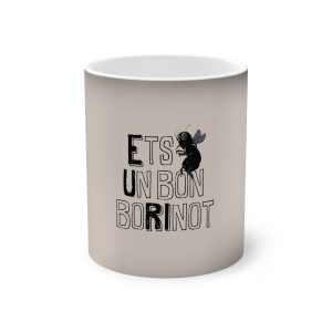 Taza magica que cambia de color - Negro - Camiseta «Ets un bon borinot»