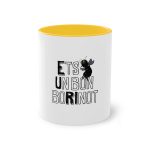 Taza bicolor - Amarillo dorado - Camiseta «Ets un bon borinot» Taza bicolor - Amarillo dorado - Camiseta «Ets un bon borinot»