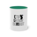 Taza bicolor - Verde oscuro - Camiseta «Ets un bon borinot» Taza bicolor - Verde oscuro - Camiseta «Ets un bon borinot»