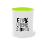 Taza bicolor - Verde claro - Camiseta «Ets un bon borinot» Taza bicolor - Verde claro - Camiseta «Ets un bon borinot»