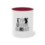 Taza bicolor - Granate - Camiseta «Ets un bon borinot» Taza bicolor - Granate - Camiseta «Ets un bon borinot»