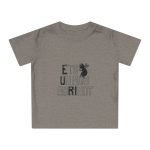 Camiseta de bebe - Gris jaspeado melange - Camiseta «Ets un bon borinot» Camiseta de bebe - Gris jaspeado melange - Camiseta «Ets un bon borinot»