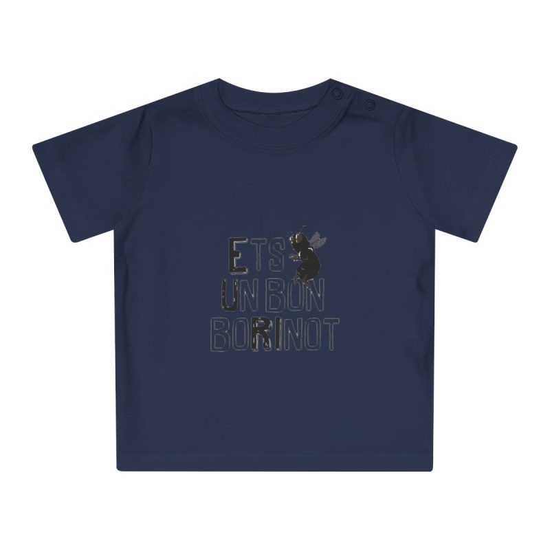 Camiseta de bebe - Azul marino nautico - Camiseta «Ets un bon borinot»