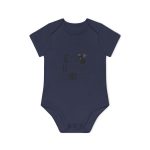 Body bebe manga corta organico - Azul marino nautico - Camiseta «Ets un bon borinot»