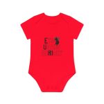 Body bebe manga corta organico - Rojo - Camiseta «Ets un bon borinot»