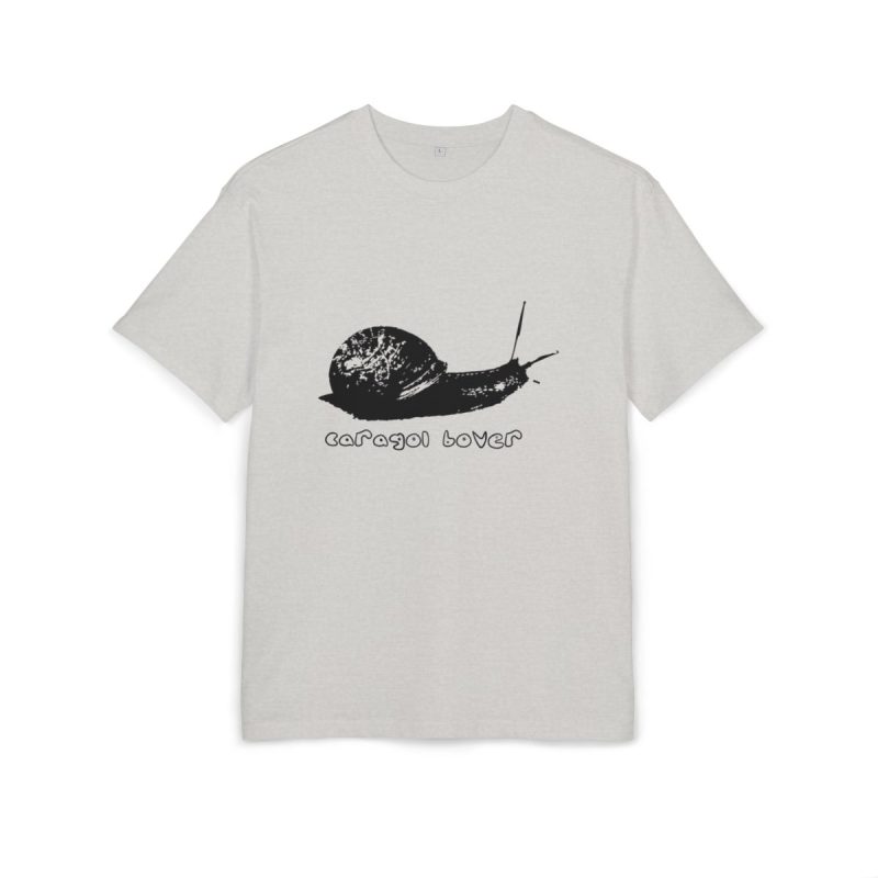 Camiseta oversize gruesa - Gris jaspeado claro - Camiseta Caragol Bover Cans Camiseta oversize gruesa - Gris jaspeado claro - Camiseta Caragol Bover Cans