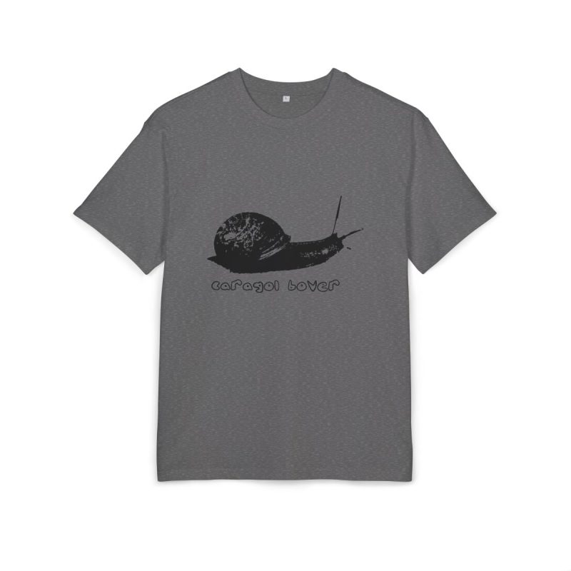 Camiseta oversize gruesa - Gris marengo jaspeado - Camiseta Caragol Bover Cans