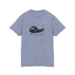 Camiseta lavado acido cuello redondo - Azul vintage - Camiseta Caragol Bover Cans
