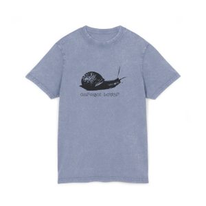 Camiseta lavado acido cuello redondo - Azul vintage - Camiseta Caragol Bover Cans