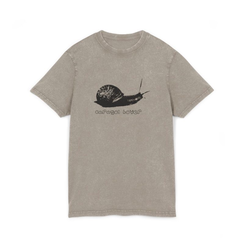 Camiseta lavado acido cuello redondo - Caqui oscuro - Camiseta Caragol Bover Cans