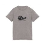 Camiseta lavado acido cuello redondo - Gris asfalto - Camiseta Caragol Bover Cans