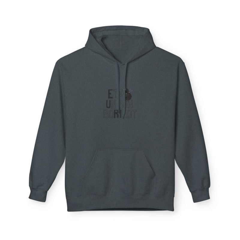 Sudadera Softstyle con capucha - Gris oscuro jaspeado - Camiseta «Ets un bon borinot»