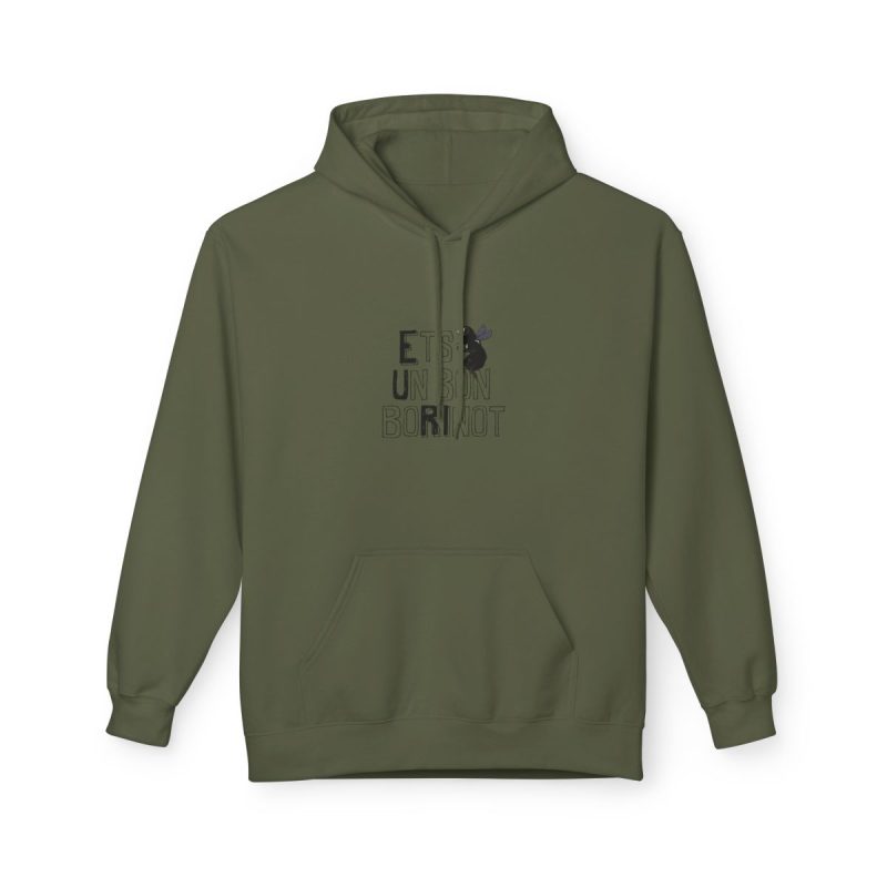 Sudadera Softstyle con capucha - Verde militar - Camiseta «Ets un bon borinot»