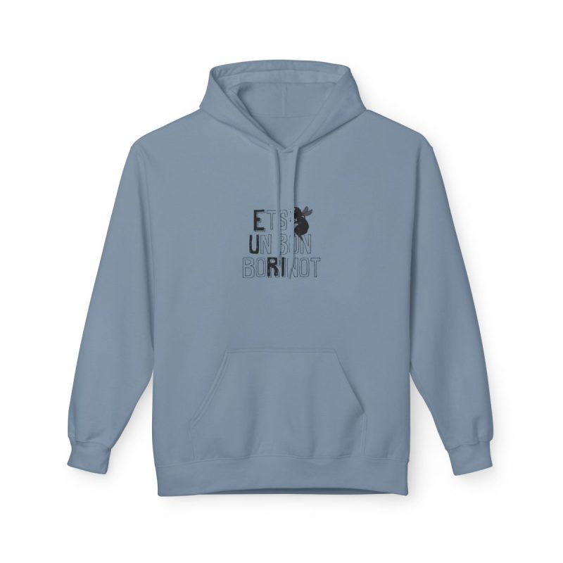 Sudadera Softstyle con capucha - Azul piedra - Camiseta «Ets un bon borinot»