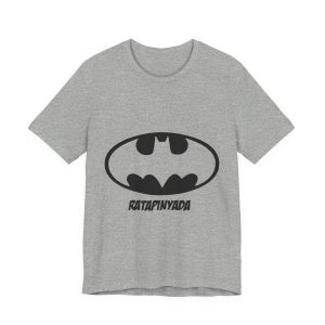 Camiseta jersey manga corta - Gris jaspeado - Rata Pinyada Batman