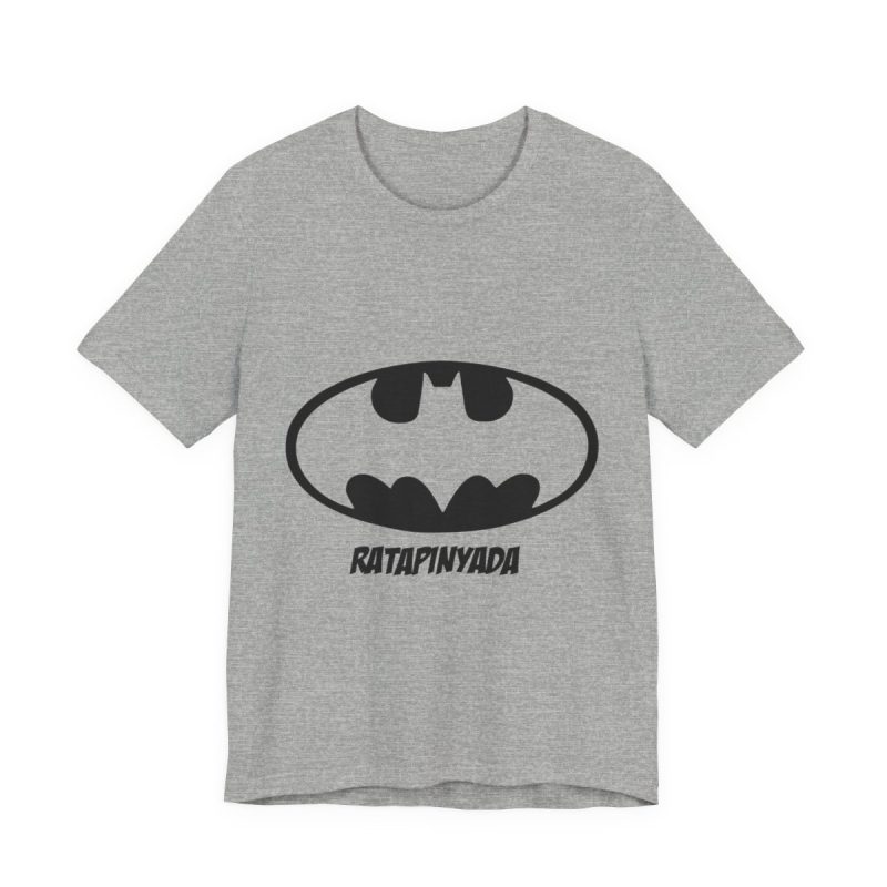 Camiseta jersey manga corta - Gris jaspeado - Rata Pinyada Batman Camiseta jersey manga corta - Gris jaspeado - Rata Pinyada Batman